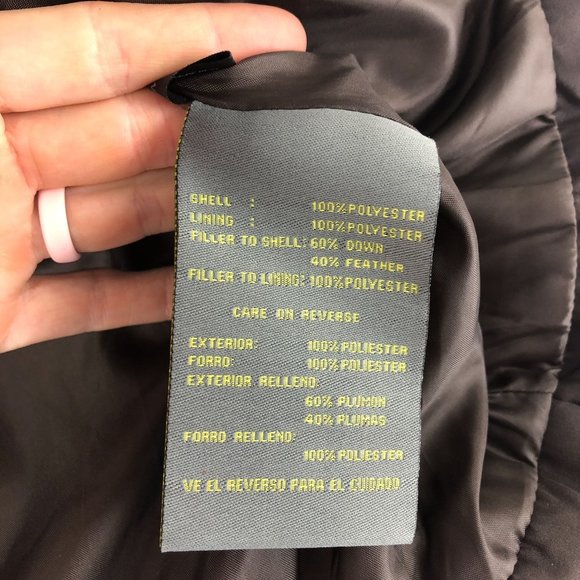 Kenneth Cole Reaction Women's Size Medium Brown Full Zip Down Puffer Jacket - Picture 8 of 10